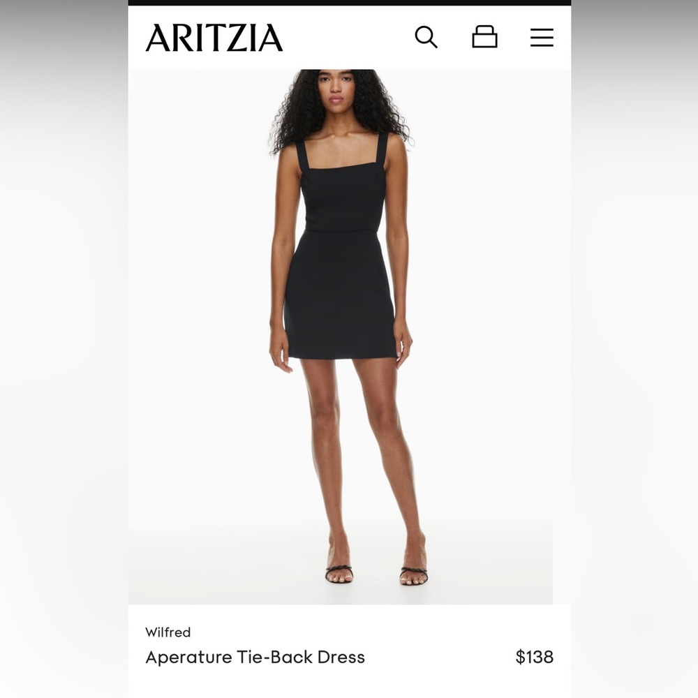 Wilfred Aperature Tie-Back Dress